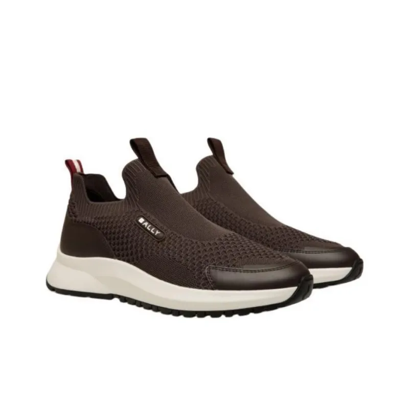 BALLY Outline Low Top Casual Shoes Men's Ebony-2