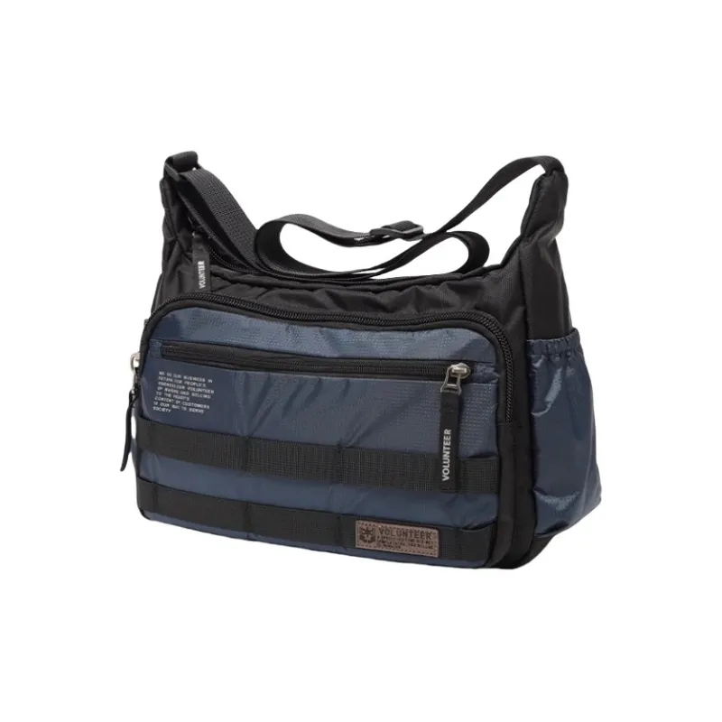Volunteer Nylon Fabric Crossbody Bag Unisex Multicolor-4