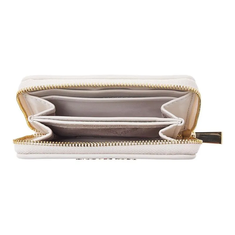 MICHAEL KORS Jet Set Canvas Wallet Women's Ecru-2