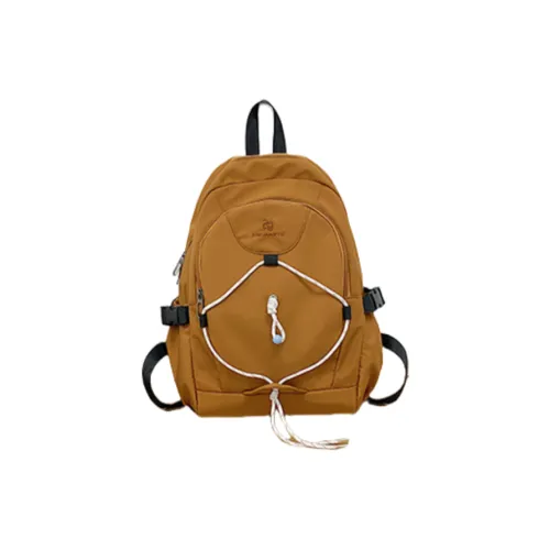 Villelon Nylon Fabric Backpack Unisex Multicolor