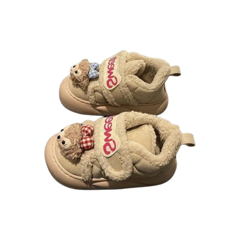 ALPLUME Home Slippers Brown Pink-5