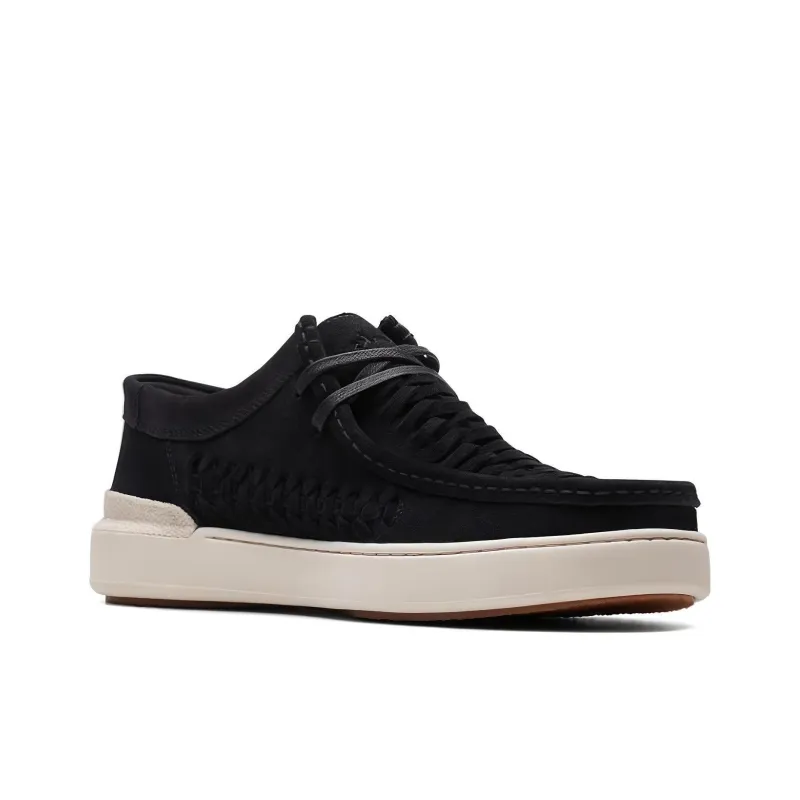 Clarks Low Top Skateboard Shoes Men's Black-3