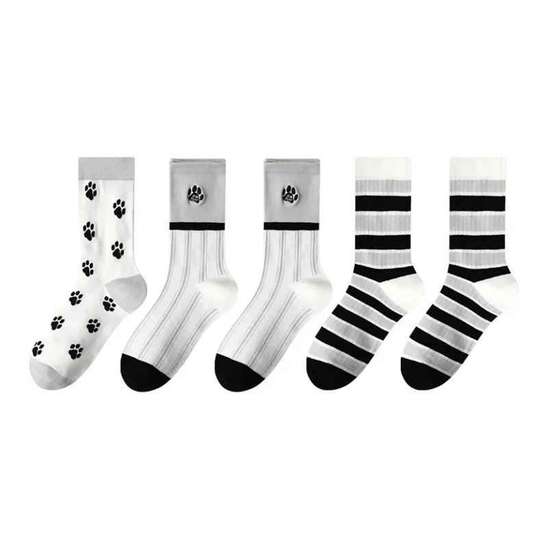 MIIOW Mid Calf Socks Women's Combo Set-24