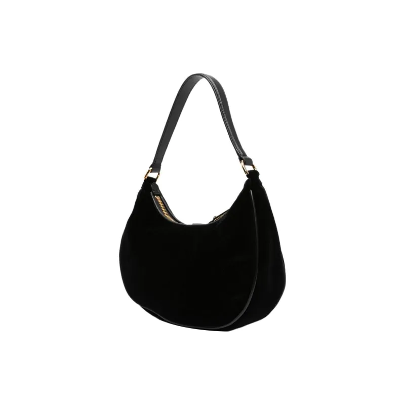 MOSCHINO Calfskin Suede Handbag Shoulder Bag Women's Black-1