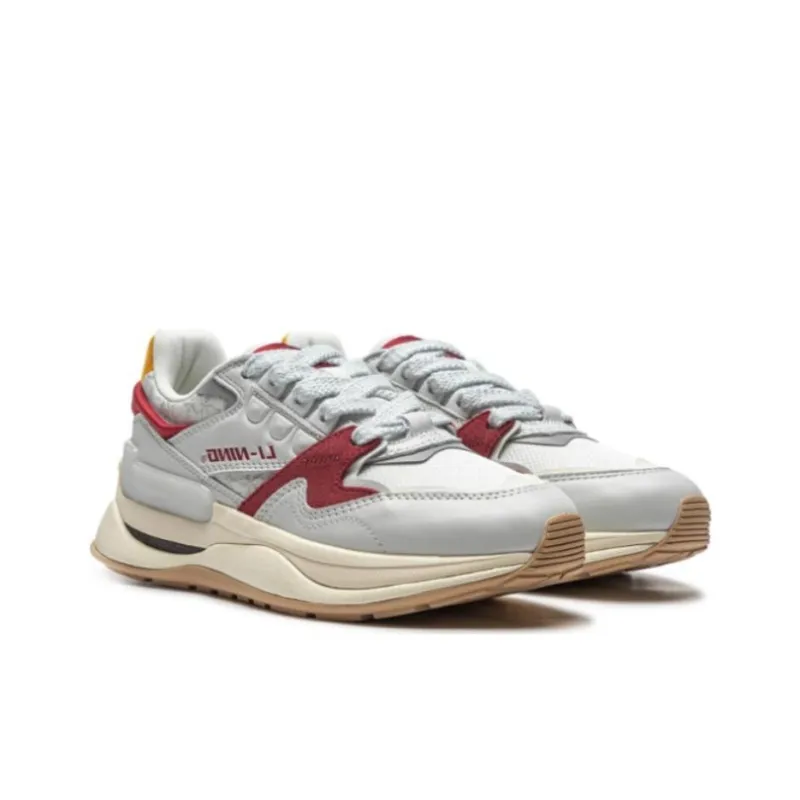 LiNing 001 Innocence V2 Innocent V2 Cushioning Anti Slip And Wear Resistant Low Top Casual Shoes Women's Ivory-3