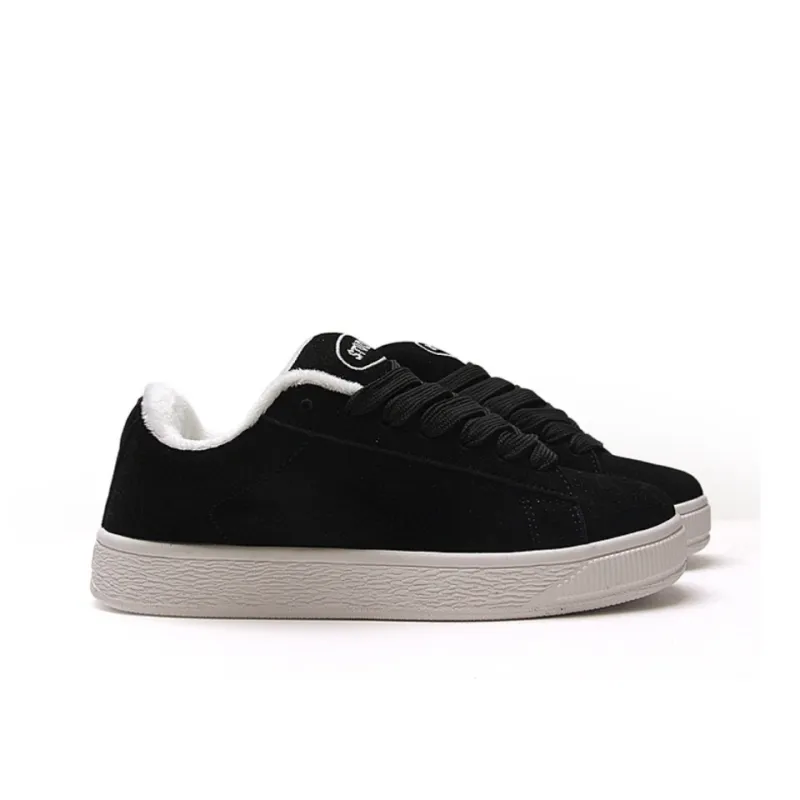 FULLXUAN Abrasion Resistant Low Top Skateboard Shoes Women's Black Box Included-13