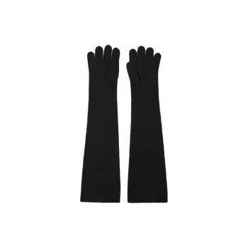 ZARA Viscose Gloves Women's Black