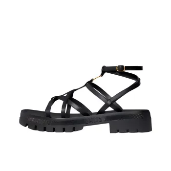 CELINE Clea Triomphe Roman Sandals Women's Black