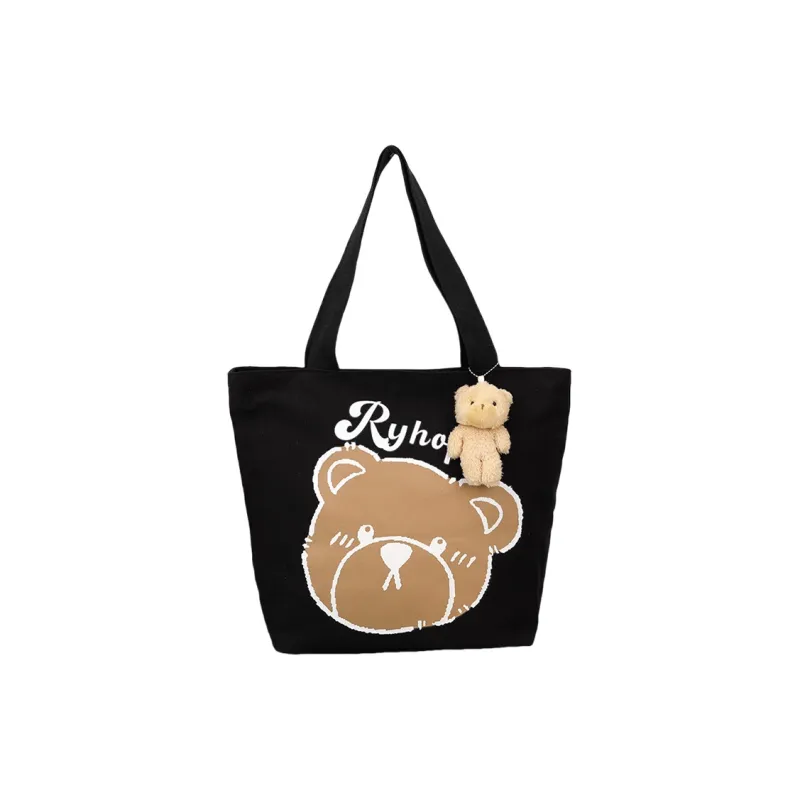 CORE BIRD Canvas Canvas Bag Tote Bag Shopping Bag Shoulder Bag Women's Multicolor-8