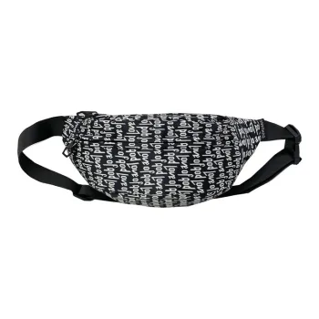 DCLOUD Composite Cloth Crossbody Bag Unisex Letter Black