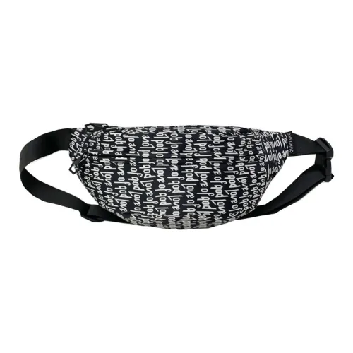 DCLOUD Composite Cloth Crossbody Bag Unisex Letter Black