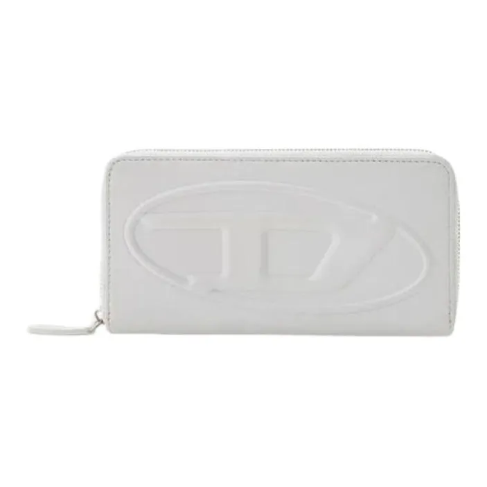 DIESEL Leather Wallet Unisex White-0