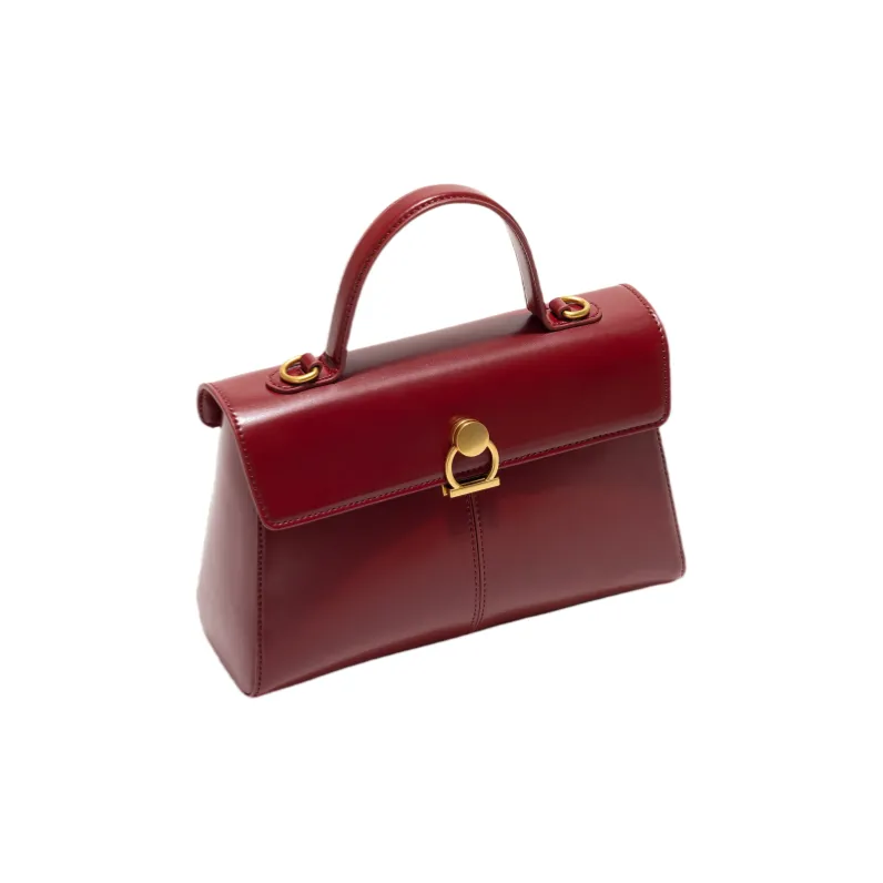 OCTSUI PVC Handbag Medium Size Women's Caramel/Coffee/Black Red-11