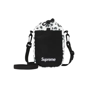 Supreme POLARTEC Collaboration Wool Shoulder Bag Crossbody Bag Unisex Leopard Print