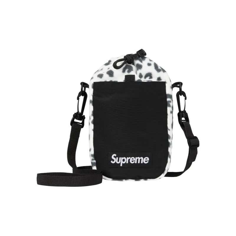 Supreme POLARTEC Collaboration Wool Shoulder Bag Crossbody Bag Unisex Leopard Print-0