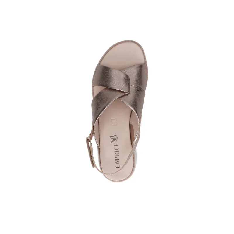 CAPRICE Kandy Strap Sandals 4.5cm Women's Brown-3