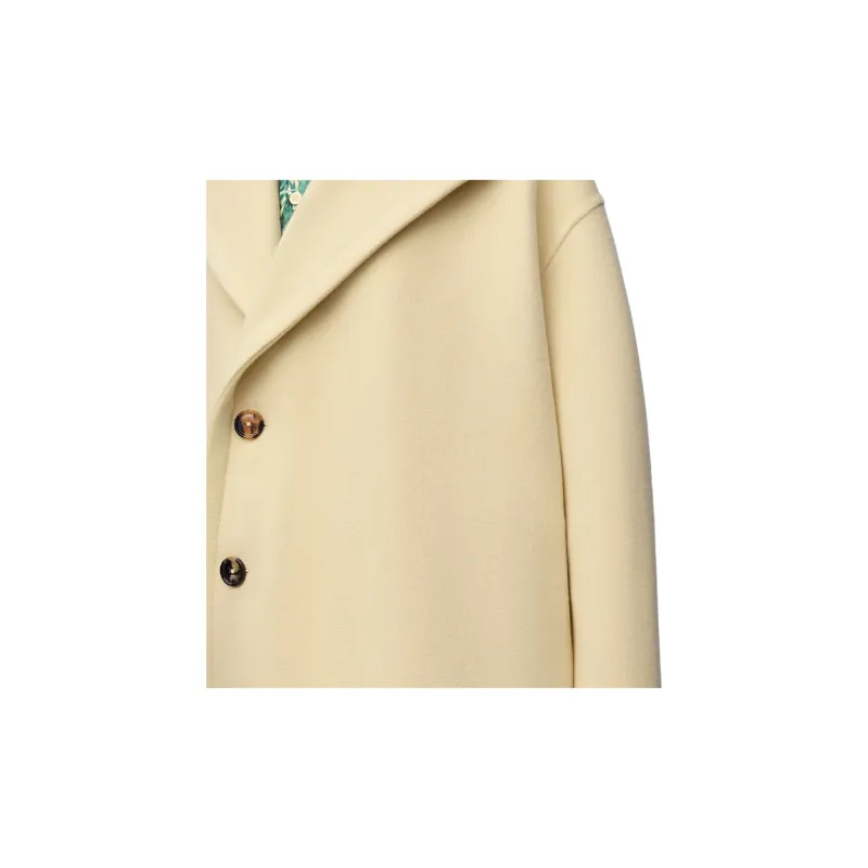 LOEWE Single Breasted Long Coat-4