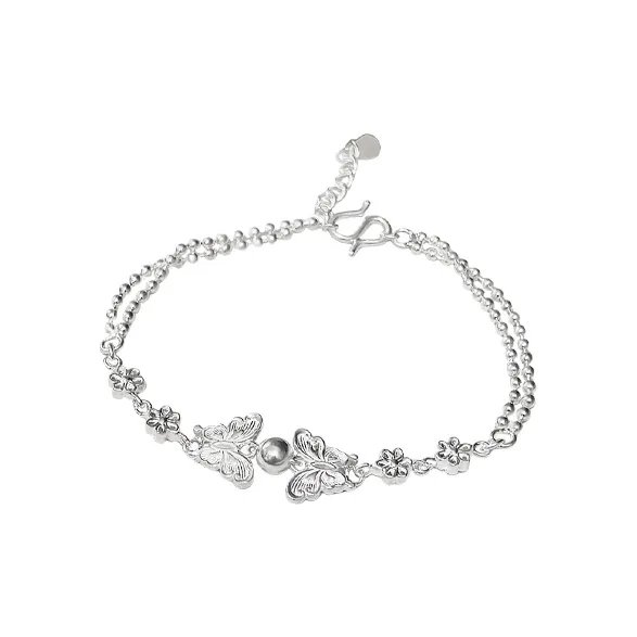 CUTE DAME S990 Pure Silver Bracelets Women's Silver-0