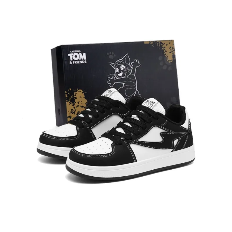TALKING TOM Thermal Coverage Abrasion Resistant Slip Resistant Low Top Skateboard Shoes Unisex-0