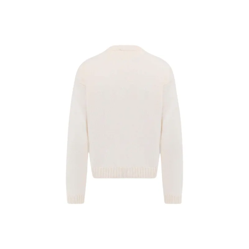 GUCCI Logo Intarsia Knit Crewneck Jumper-1