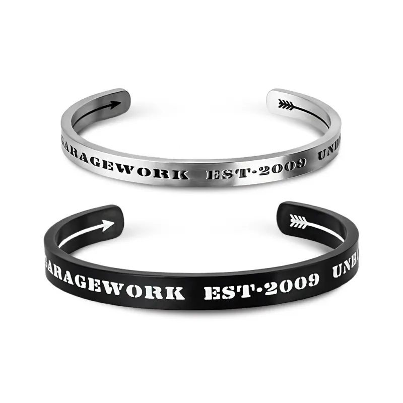 ACROWM Titanium Steel Bangles Unisex-18
