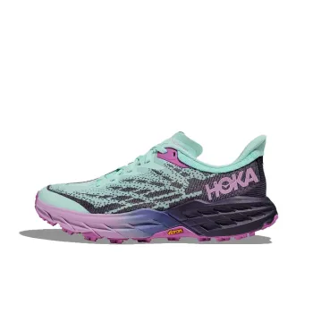 HOKA ONE ONE Speedgoat 5 Anti Slip Wear Resistant Low Top Running Shoes Women's Blue Purple