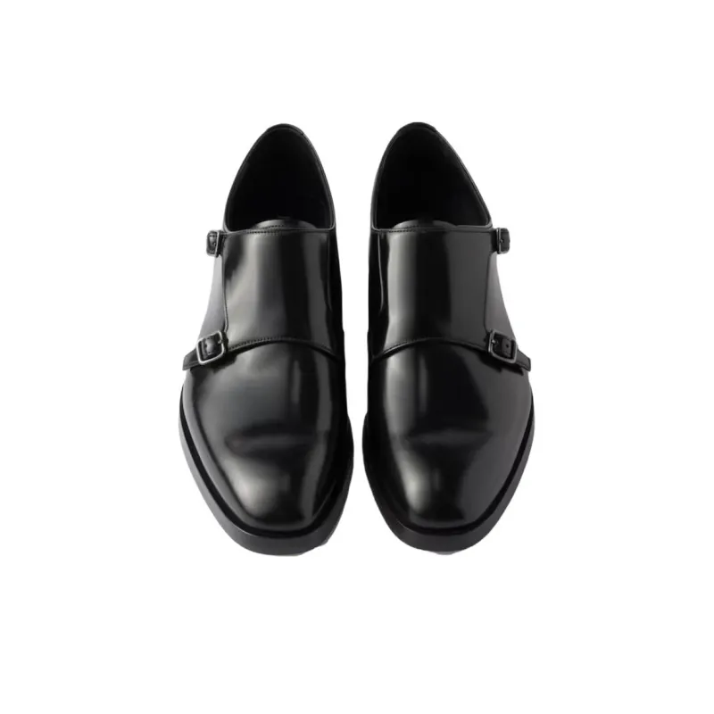 PRADA Double Dress Shoes Men's Black-4