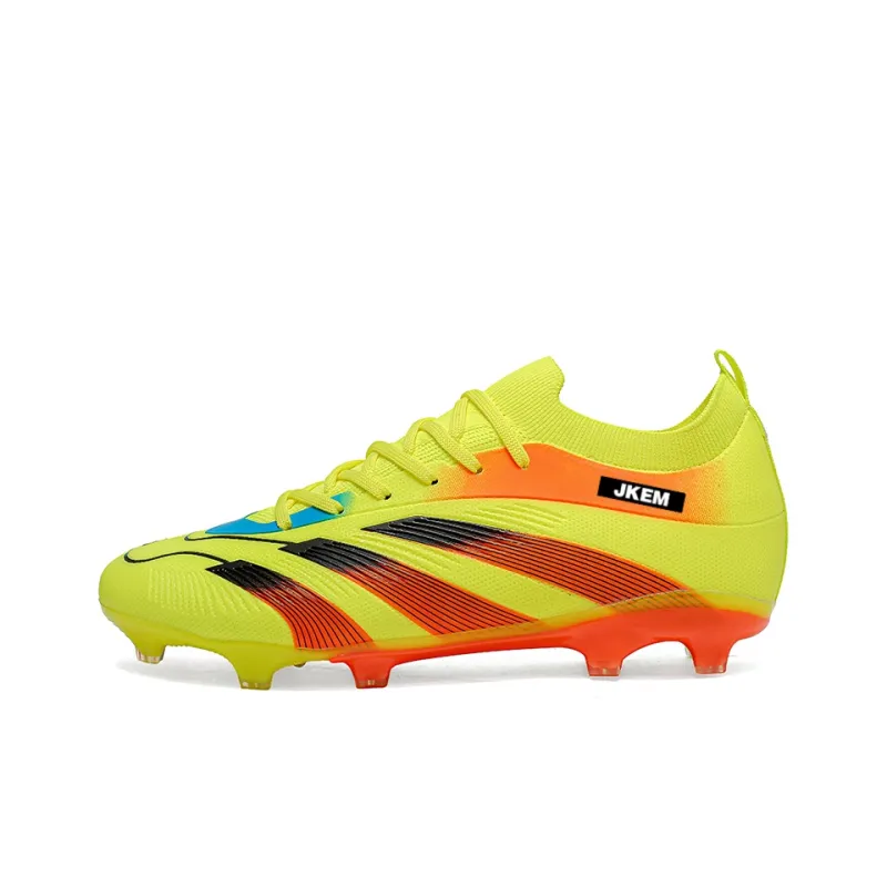 JKEM FG Rubber Long Studs Artificial Ground Wear-Resistant Coverage Impact-Resistant Soccer Shoes Unisex-10