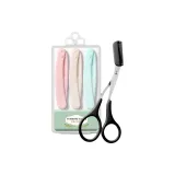 Black Comb-in Eyebrow Clippers+3 Pack (Assorted) Eyebrow Razors