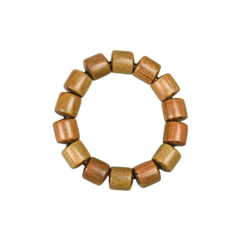 Magic Circle Green Sandalwood Wooden Bracelets Unisex-1