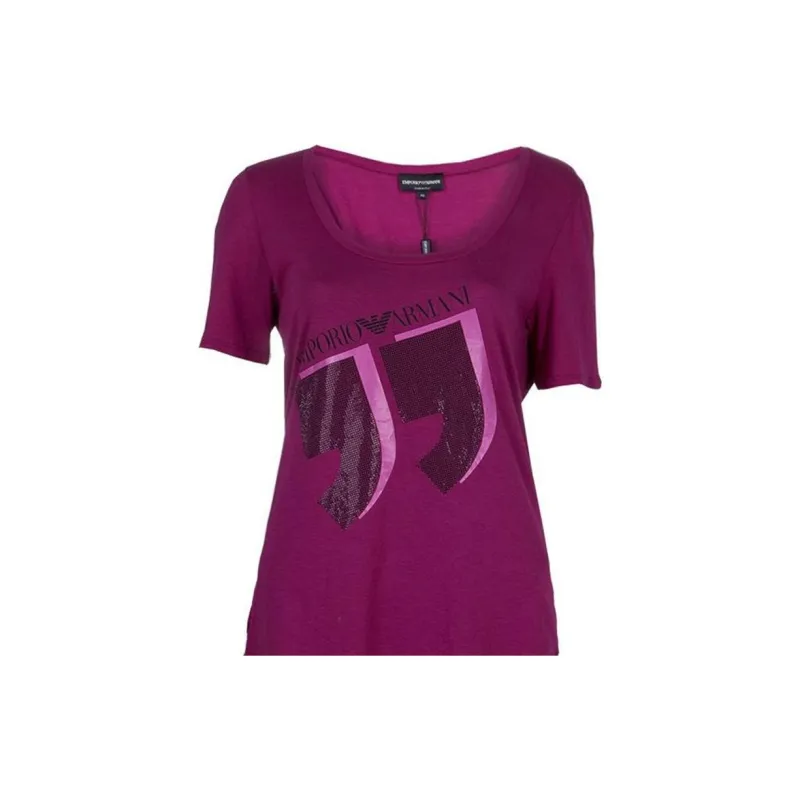EMPORIO ARMANI T Shirt Women's Pink Purple-2