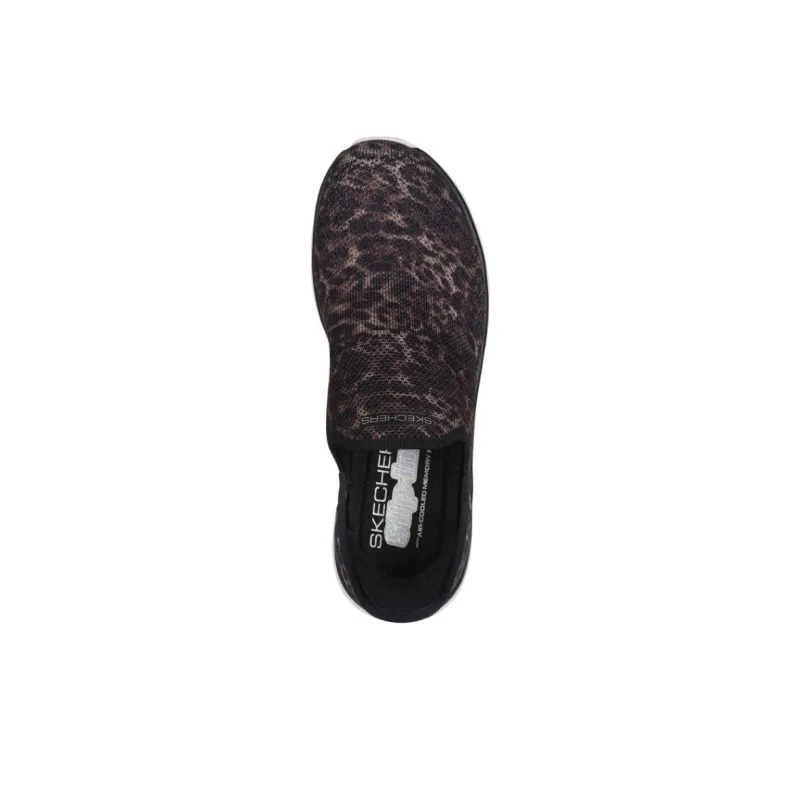 Skechers Slip Ins Anti Slip Wear Resistant Low Top Casual Shoes Women's Black Brown-3
