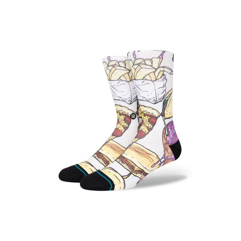 Stance Mid Calf Socks Unisex 1 Pack Vintage White-0