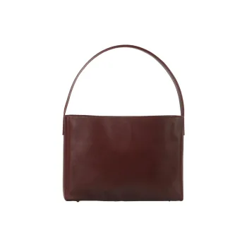 INES DE LA FRESSANGE Calfskin Handbag, Shoulder Bag Tubas Women's Burgundy