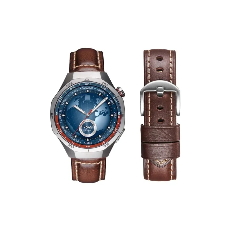 IBOANN Watch Band Huawei Compatibility Cowhide Leather Material-8