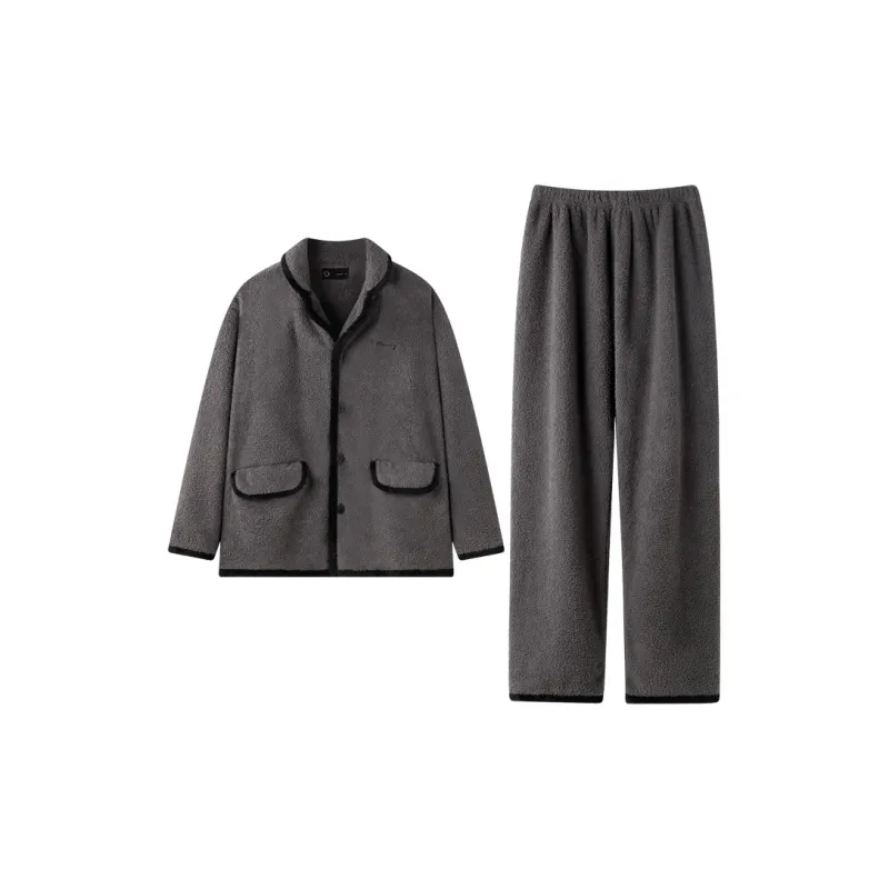 Meonsill Pajama Set Men's Dark Gray-0