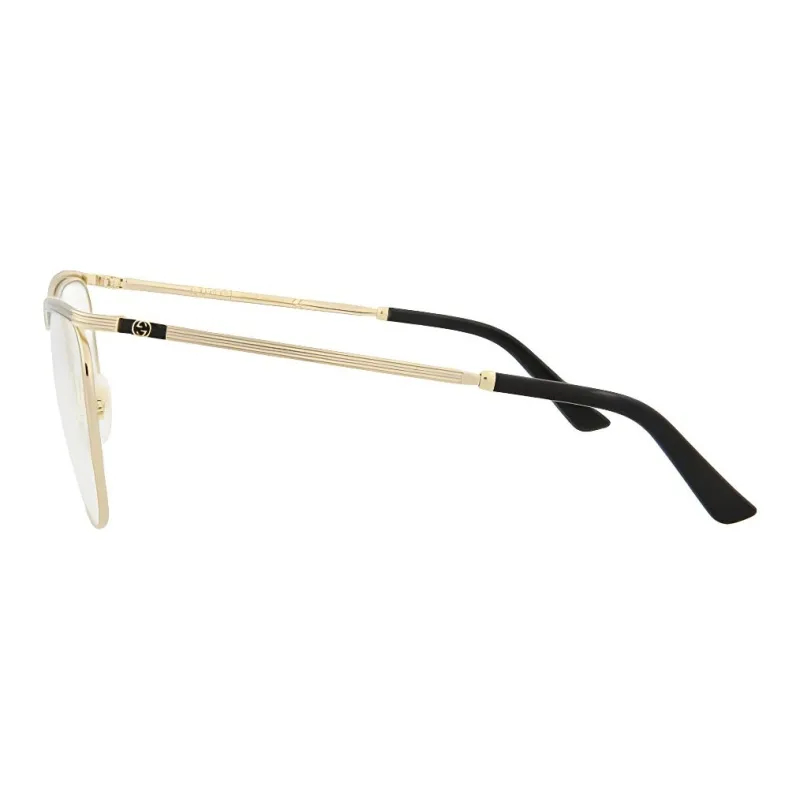 GUCCI Metal Aviator Eyeglass Frames Women's Gold-2