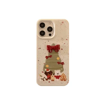 Cuttlefish Grid TPU Material 3D Effect Bowknot DIY Creative Phone Case Compatibility Iphone16/15/14