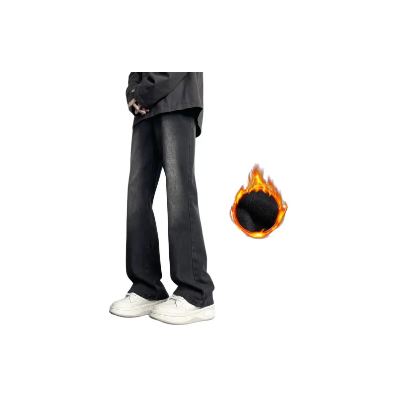 WELTER EXPERIMENT Fashion Trend Jeans Unisex Classic Black-17