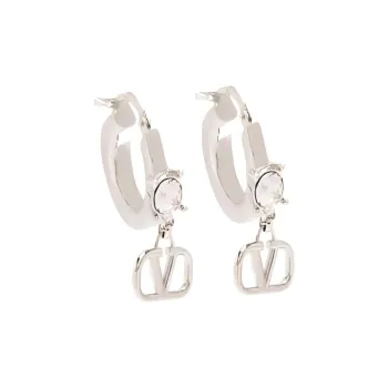 Valentino Metal Earrings Women's Silver