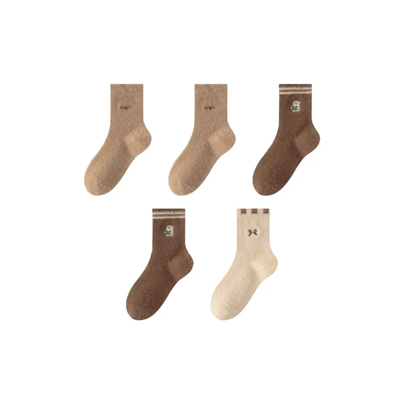 MIIOW Trend Party Series Mid Calf Socks Women's 5 Pack-2