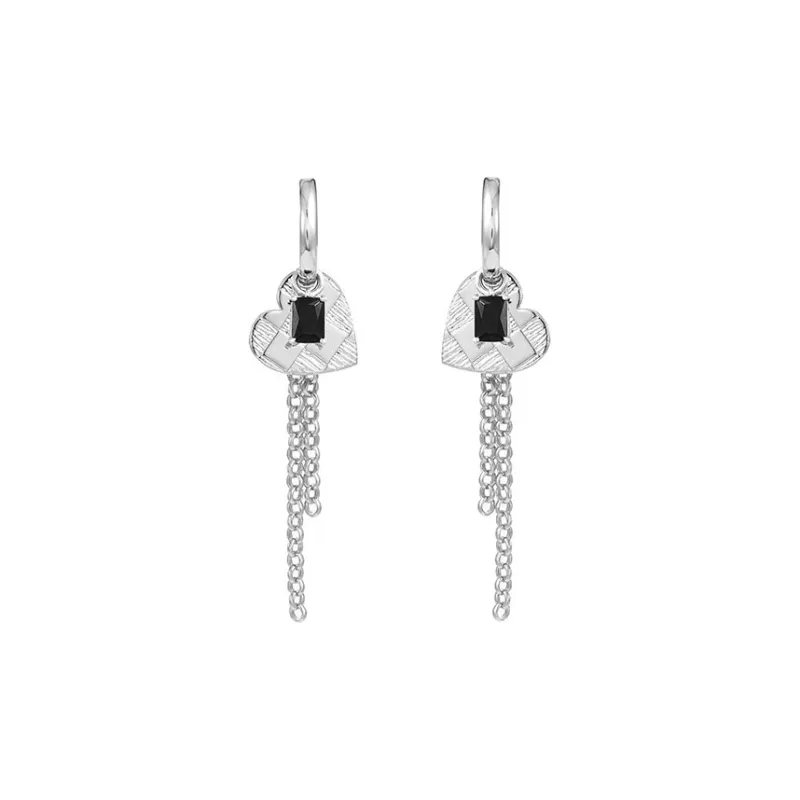 GITHA 925 Silver Needles Earrings Unisex-0