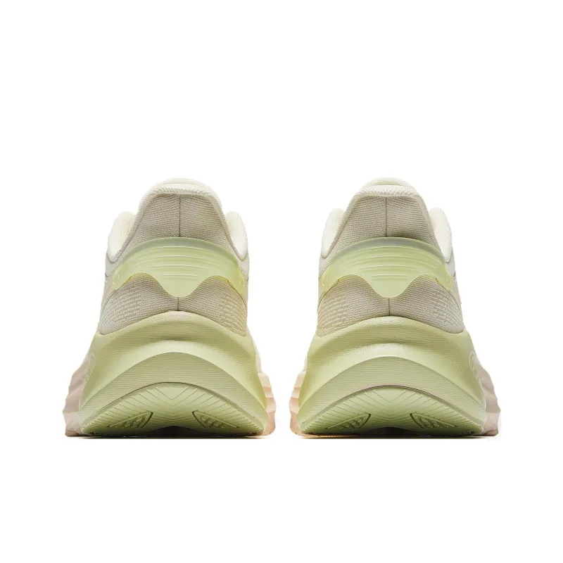 Anta Stinger 6 Cushioned Wear-Resistant Lightweight Height Increasing Low-Top Running Shoes Women's White Pink Green-4