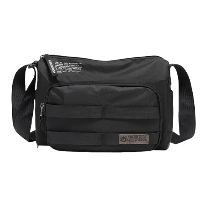 Volunteer Nylon Fabric Crossbody Bag Unisex Multicolor-8