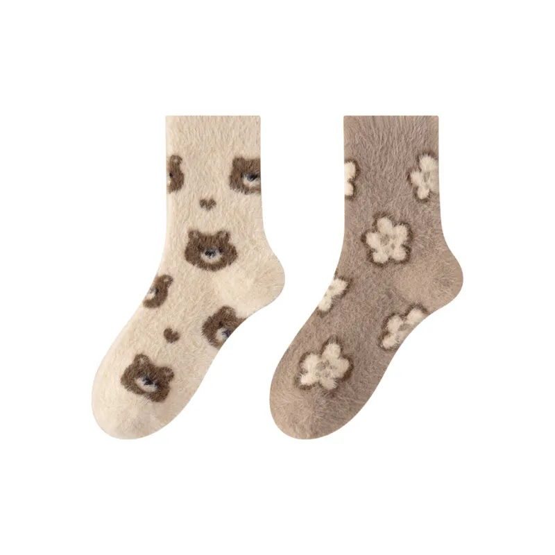 MIIOW Trend Party Series Mid Calf Socks Women's 2 Pack-4