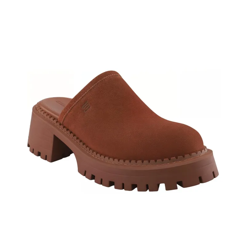 STELLA LUNA Closed Toe Slippers 6cm Women's Brown-2