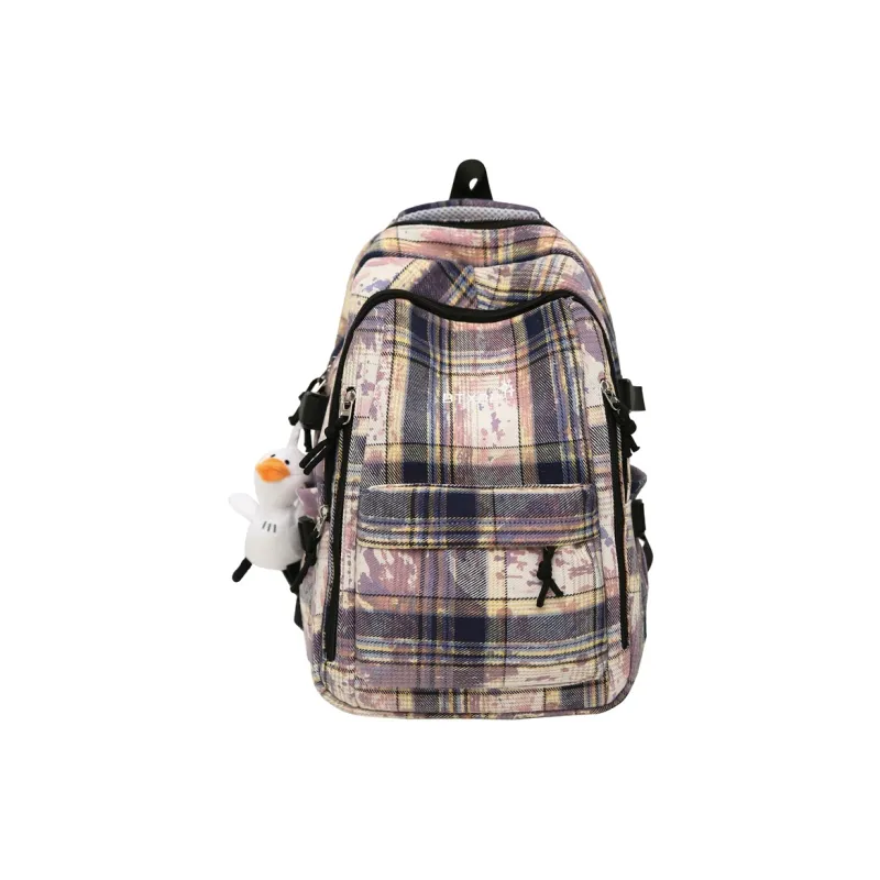 GOBLIN SHARKS 1759 Canvas Backpack Regular Unisex Purple/Blue/Green-0
