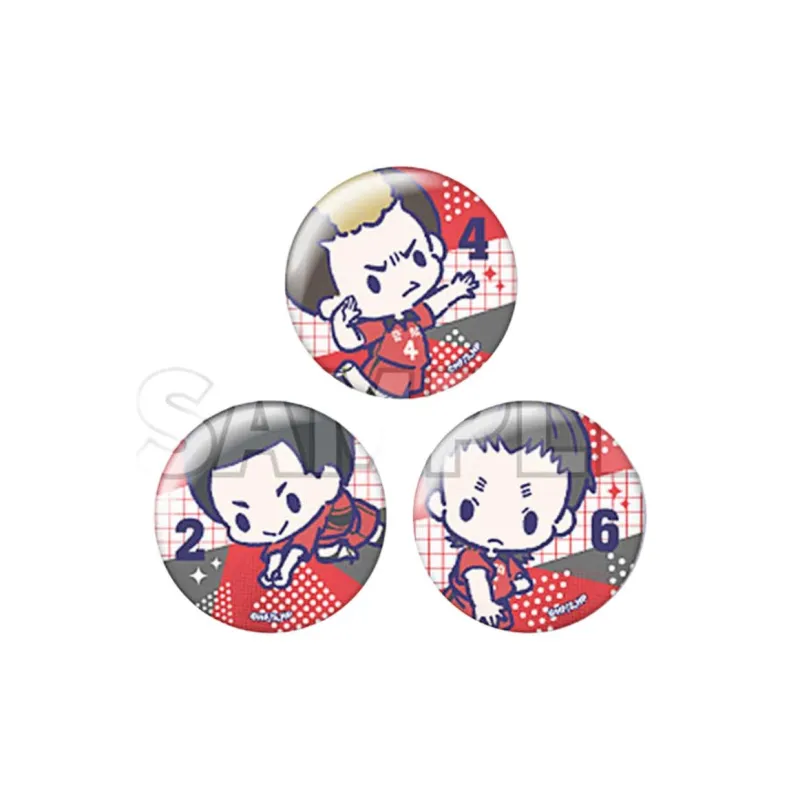 GuGuGuGu Haikyuu!! Blind Luck Horse Bean Eyes Badges-3