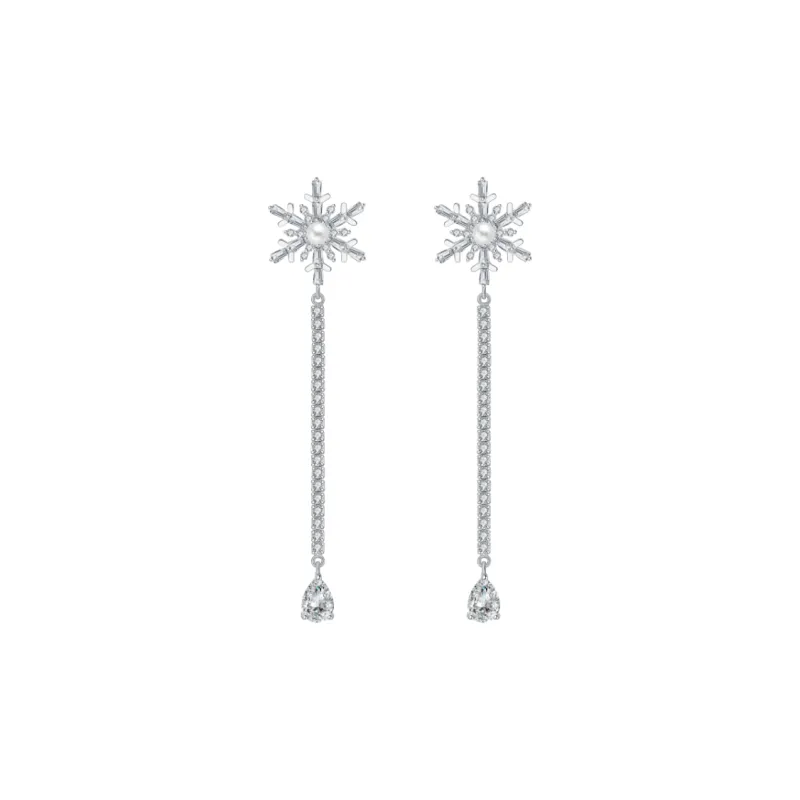 BABYBEI 925 Sterling Silver Pearl Exquisite Elegant Romantic Gentle Touch Clip On Earrings Women's-0