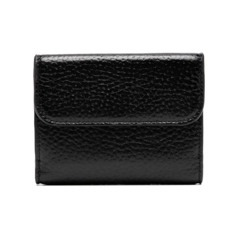 Chloe Leather Wallet Women's Black-1